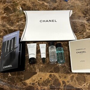 CHANEL travel set skincare, makeup, fragrance NWT